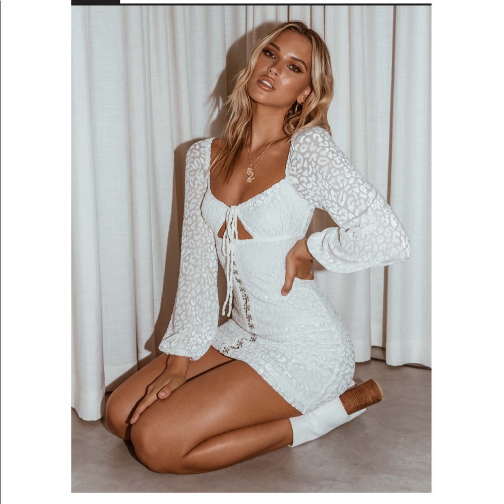 Princess Polly Don’t Be Salty Mini Dress 🤍